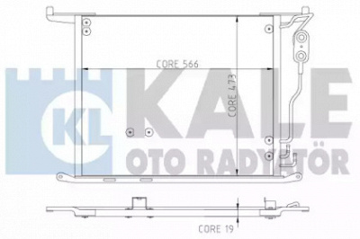 KALE OTO RADYATOR 381400 -  Конденсатор, кондиционер